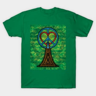 Peace and Love - Ryan's Tree T-Shirt